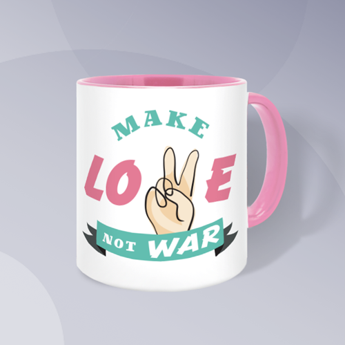 Picture of Make Love Not War Ceramic Mug