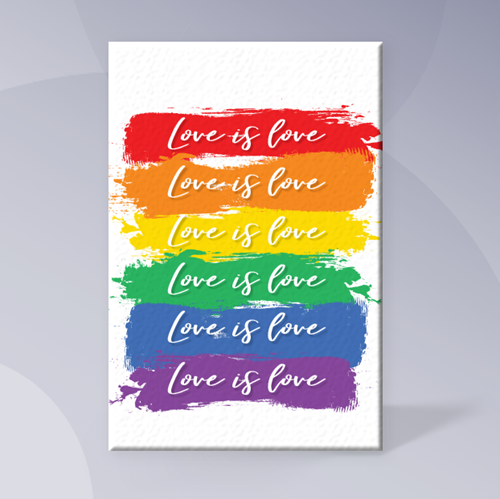 Picture of Love is Love Canvas Print
