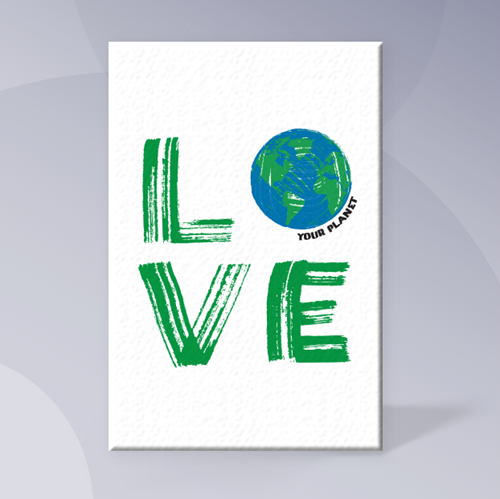 Picture of Love Your Planet Canvas Print