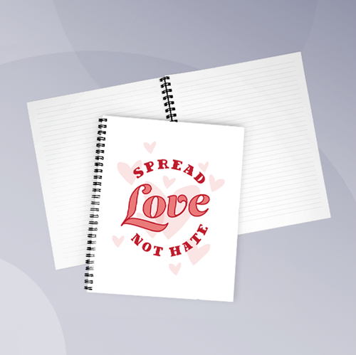Picture of Spead Love Not Hate Notebook